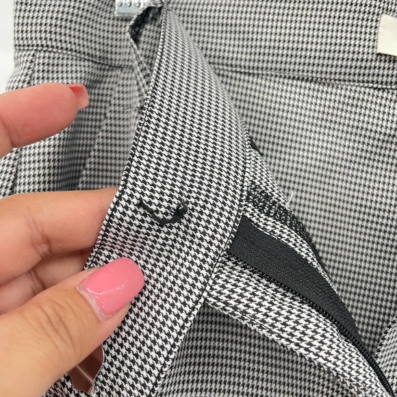 4th & Reckless Women Houndstooth Pattern Trouser Pants - Picture 4 of 9